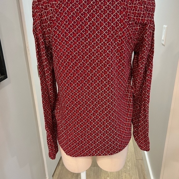 Lucky Brand Rayon Multicolor Long Sleeve Blouse - Picture 6 of 14